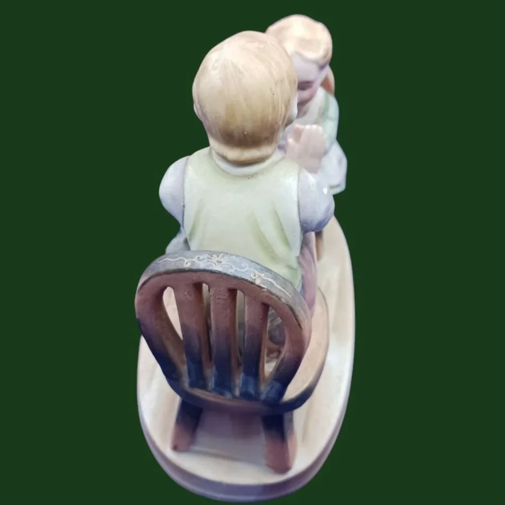 Shafford vtg grandpa & grandaughter Figurine 